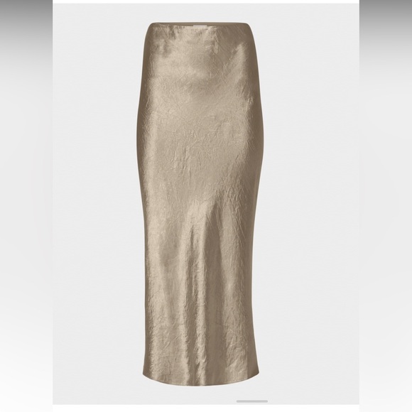 Aritzia Babaton Slip Satin Maxi Skirt in Nomad Taupe - Picture 7 of 10